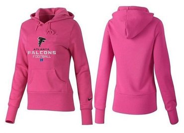 Women Atlanta Falcons Logo Pullover Hoodie-- (34)