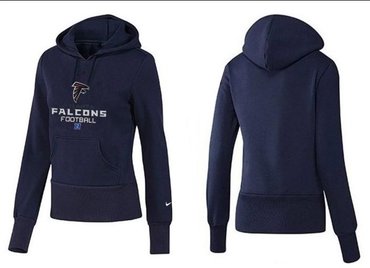Women Atlanta Falcons Logo Pullover Hoodie-- (38)