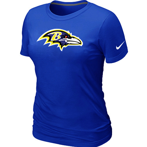 Women Baltimore Ravens Blue T-Shirts