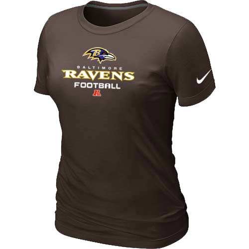 Women Baltimore Ravens brown T-Shirt