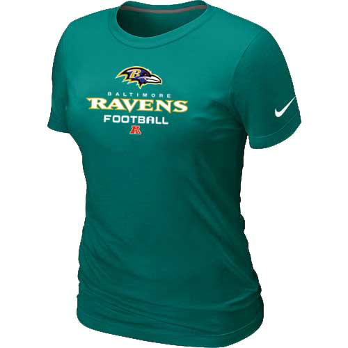 Women Baltimore Ravens light green T-Shirt