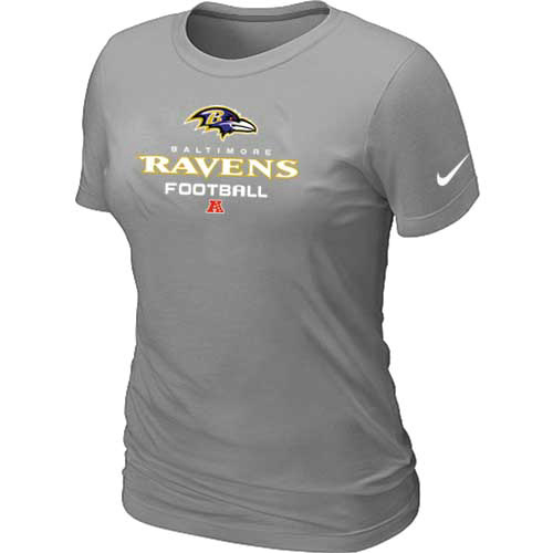 Women Baltimore Ravens light grey T-Shirt