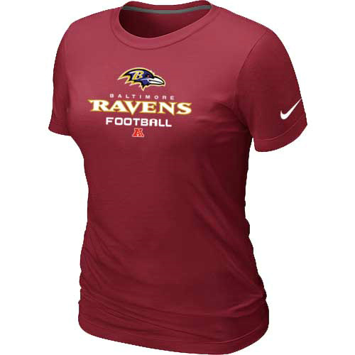 Women Baltimore Ravens red T-Shirt
