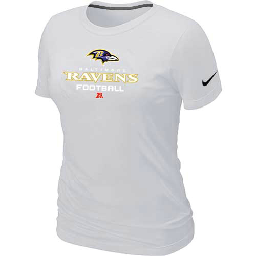 Women Baltimore Ravens white T-Shirt