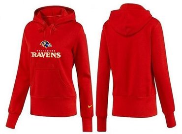 Women Baltimore ravens Logo Pullover Hoodie-- (26)