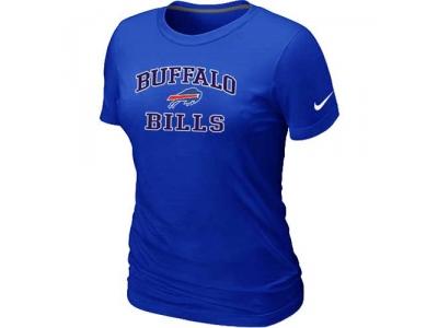 Women Buffalo Bills Heart & Soul Blue T-Shirt