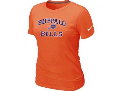Women Buffalo Bills Heart & Soul Orange T-Shirt
