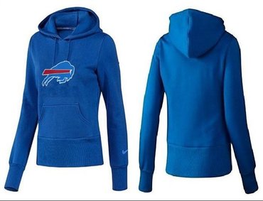 Women Buffalo Bills Logo Pullover Hoodie-- (1)