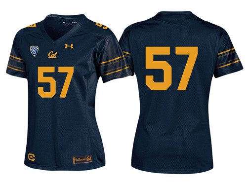 Women California Golden Bears Navy PAC-12 College Football New-Look Home Jersey7