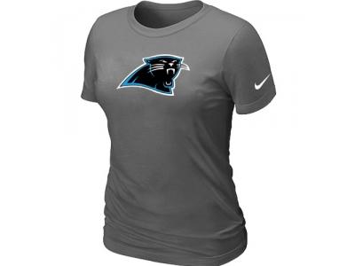 Women Carolina Panthers D.Grey Logo T-Shirt