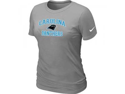 Women Carolina Panthers Heart & Soul L.Grey T-Shirt