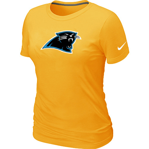 Women Carolina Panthers Yellow T-Shirts