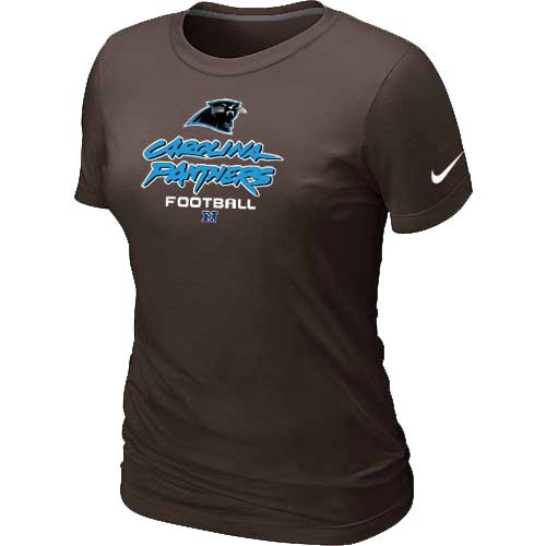 Women Carolina Panthers brown T-Shirt