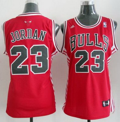 Women Chicago Bulls 23 Michael Jordan Red Revolution 30 Swingman Jerseys