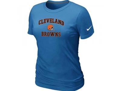 Women Cleveland Browns Heart & Soul L.blue T-Shirt