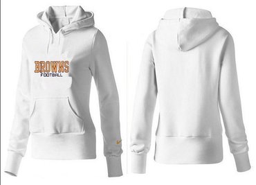 Women Cleveland Browns Logo Pullover Hoodie-- (40)