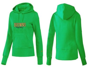 Women Cleveland Browns Logo Pullover Hoodie-- (47)