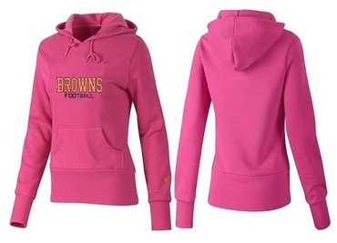 Women Cleveland Browns Logo Pullover Hoodie-- (48)