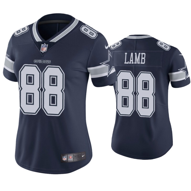 Women Cowboys #88 CeeDee Lamb Navy Blue Team Color Men's Stitched NFL Vapor Untouchable Limited Jersey