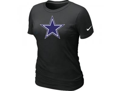 Women Dallas cowboys Black Logo T-Shirt
