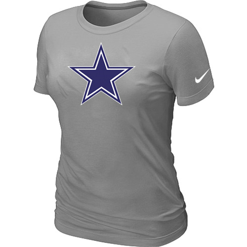 Women Dallas cowboys L.Grey T-Shirts