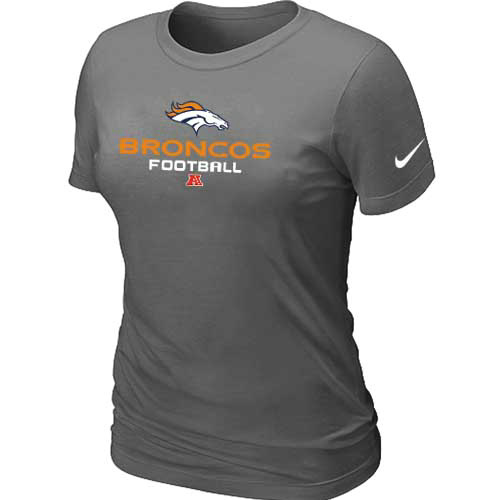 Women Danver Broncos Deep Grey T-Shirt