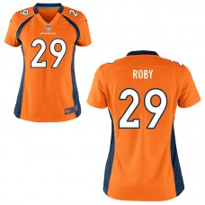 Women Denver Broncos #29 Bradley Roby Orange Game Jersey
