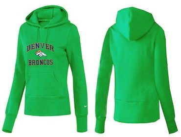 Women Denver Broncos Logo Pullover Hoodie-- (17)