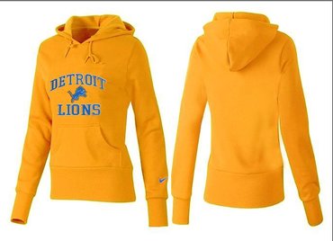 Women Detroit Lions Logo Pullover Hoodie-- (15)