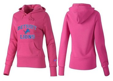 Women Detroit Lions Logo Pullover Hoodie-- (18)