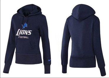 Women Detroit Lions Logo Pullover Hoodie-- (29)
