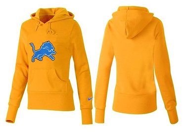 Women Detroit Lions Logo Pullover Hoodie-- (5)