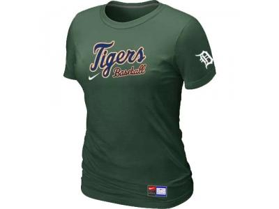 Women Detroit Tigers NEW D.Green Short Sleeve Practice T-Shirt