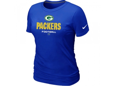 Women Green Bay Packers Critical Victory Blue T-Shirt