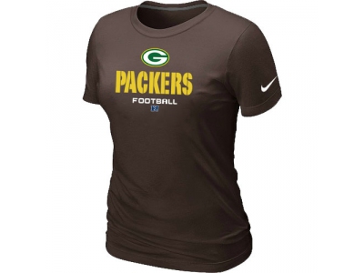 Women Green Bay Packers Critical Victory Brown T-Shirt