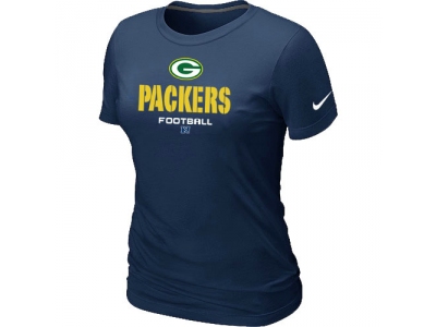 Women Green Bay Packers Critical Victory D.Blue T-Shirt