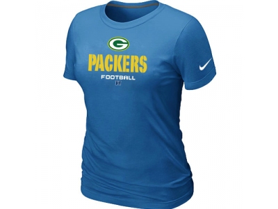 Women Green Bay Packers Critical Victory L.blue T-Shirt
