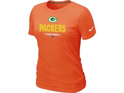 Women Green Bay Packers Critical Victory Orange T-Shirt