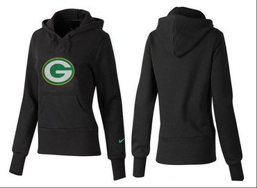 Women Green Bay Packers Logo Pullover Hoodie-- (2)