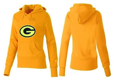 Women Green Bay Packers Logo Pullover Hoodie-- (45)