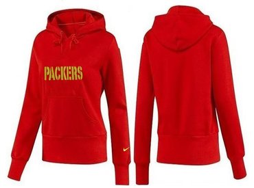 Women Green Bay Packers Logo Pullover Hoodie-- (53)