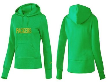 Women Green Bay Packers Logo Pullover Hoodie-- (57)