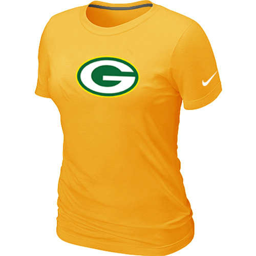 Women Green Bay Packers Yellow T-Shirts