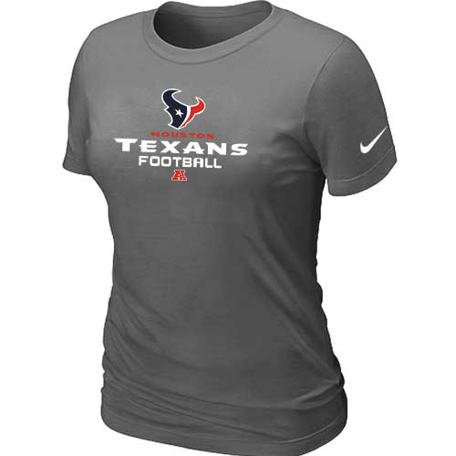 Women Houston Texans Deep Grey T-Shirt