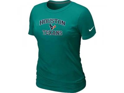 Women Houston Texans Heart & Soul L.Green T-Shirt