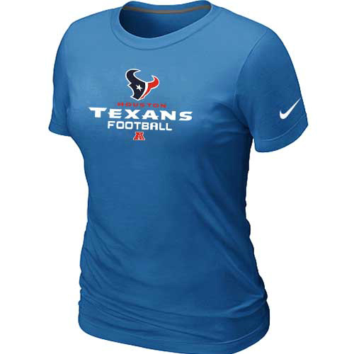 Women Houston Texans Light blue T-Shirt