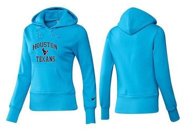Women Houston Texans Logo Pullover Hoodie-- (13)