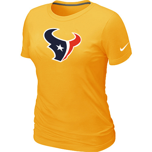 Women Houston Texans Yellow T-Shirts
