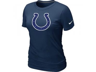 Women Indianapolis Colts D.Blue Logo T-Shirt