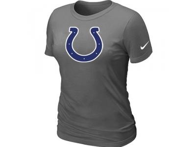 Women Indianapolis Colts D.Grey Logo T-Shirt